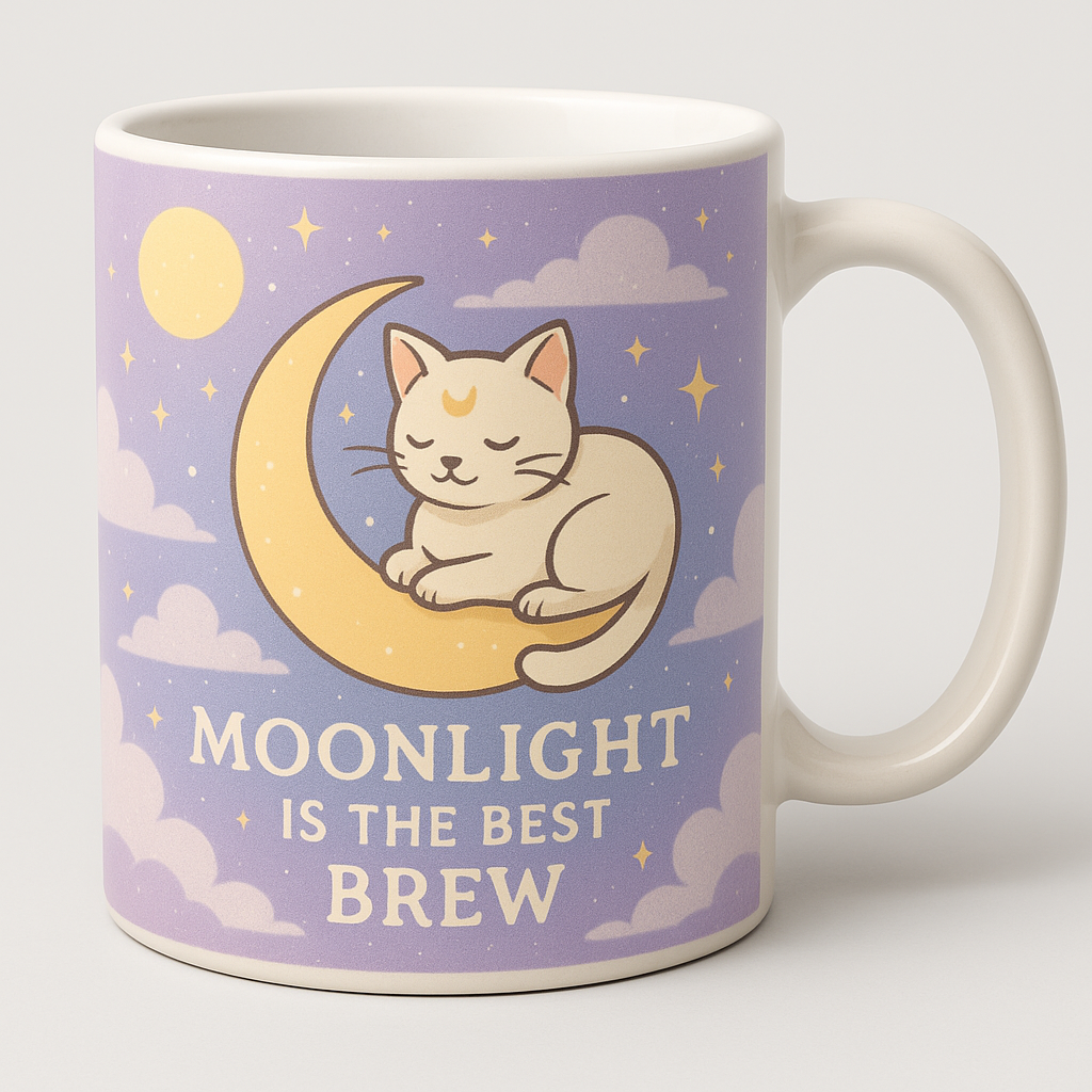 Moonlight Anime Mug with celestial design